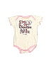 Genuine Merchandise by Team Athletics 100% Cotton Ivory Short Sleeve Onesie Size 6-9 mo - photo 1