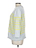 Kinross 100% Cotton Stripes Gray Pullover Sweater Size L - photo 5