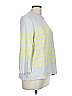 Kinross 100% Cotton Stripes Gray Pullover Sweater Size L - photo 4
