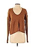 Pink Rose Brown Pullover Sweater Size S - photo 1