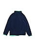 Lands' End 100% Polyester Tropical Blue Fleece Jacket Size 10 - photo 2