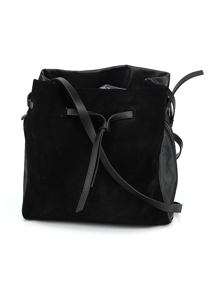 Halston Heritage 100% Leather Black Leather Crossbody Bag One Size - 75 ...