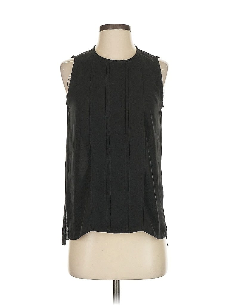 Pre-owned Ann Taylor Sleeveless Blouse In Black