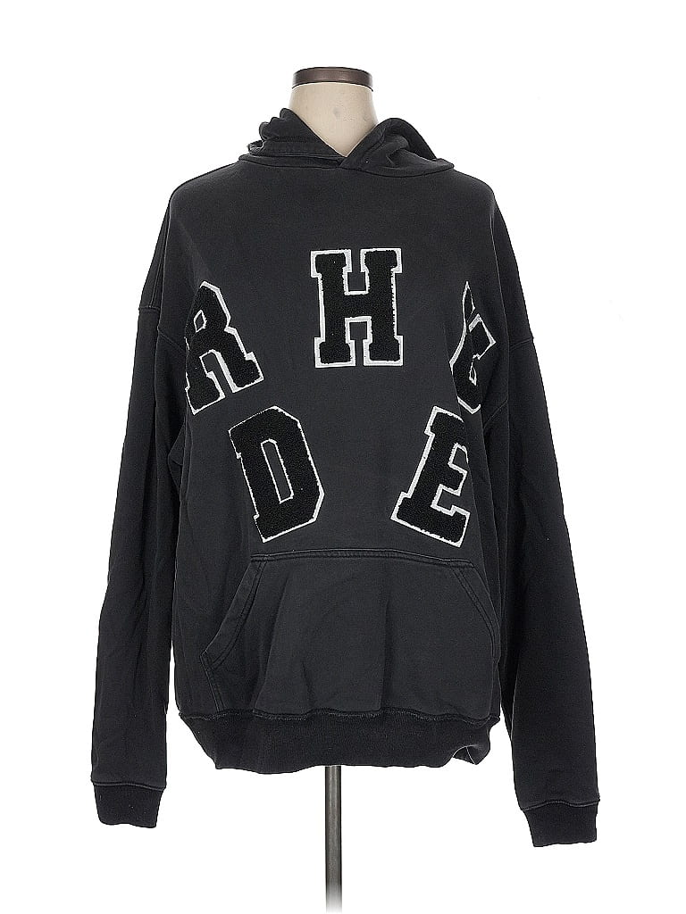 Rhude 100% Cotton Black Pullover Hoodie Size XL - photo 1
