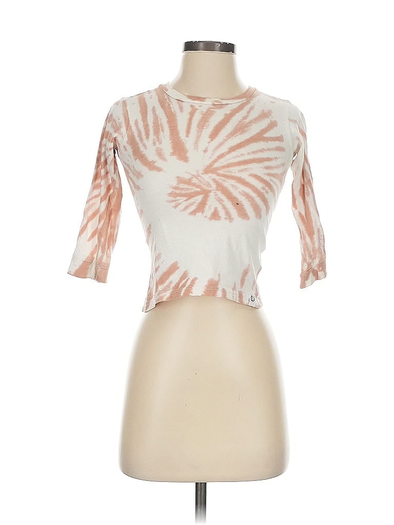 Pre-owned Free Planet 3/4 Sleeve T-shirt In White