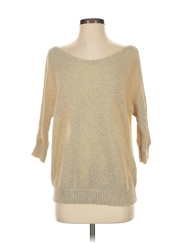Pre-owned Unbranded Pullover Sweater In Gold