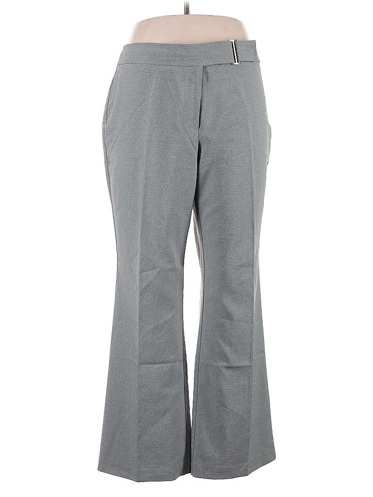New York & Company 100% Polyester Gray Dress Pants Size 14 - photo 1
