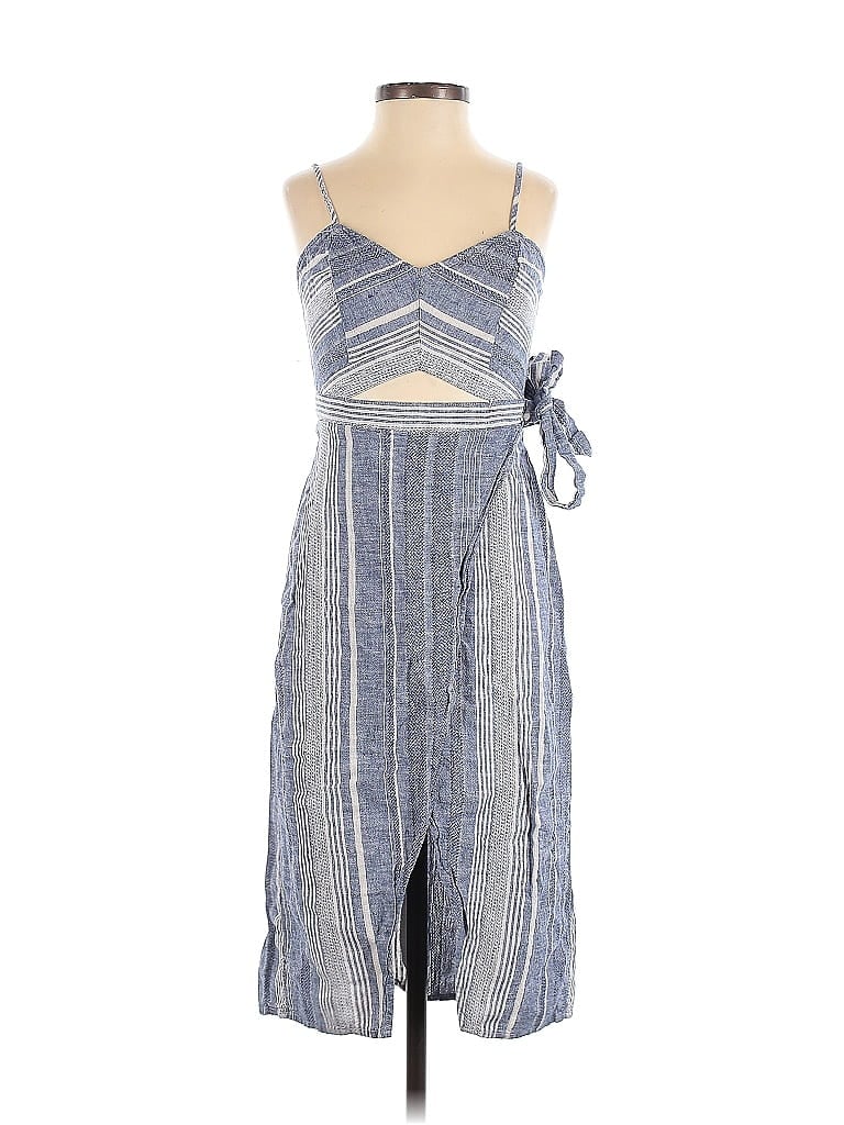 Pre-owned Express Outlet Casual Dress In Blue