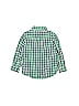 Baby Gap 100% Cotton Checkered-gingham Green Long Sleeve Button-Down Shirt Size 5T - photo 2