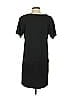 Olivaceous Solid Black Casual Dress Size S - photo 2