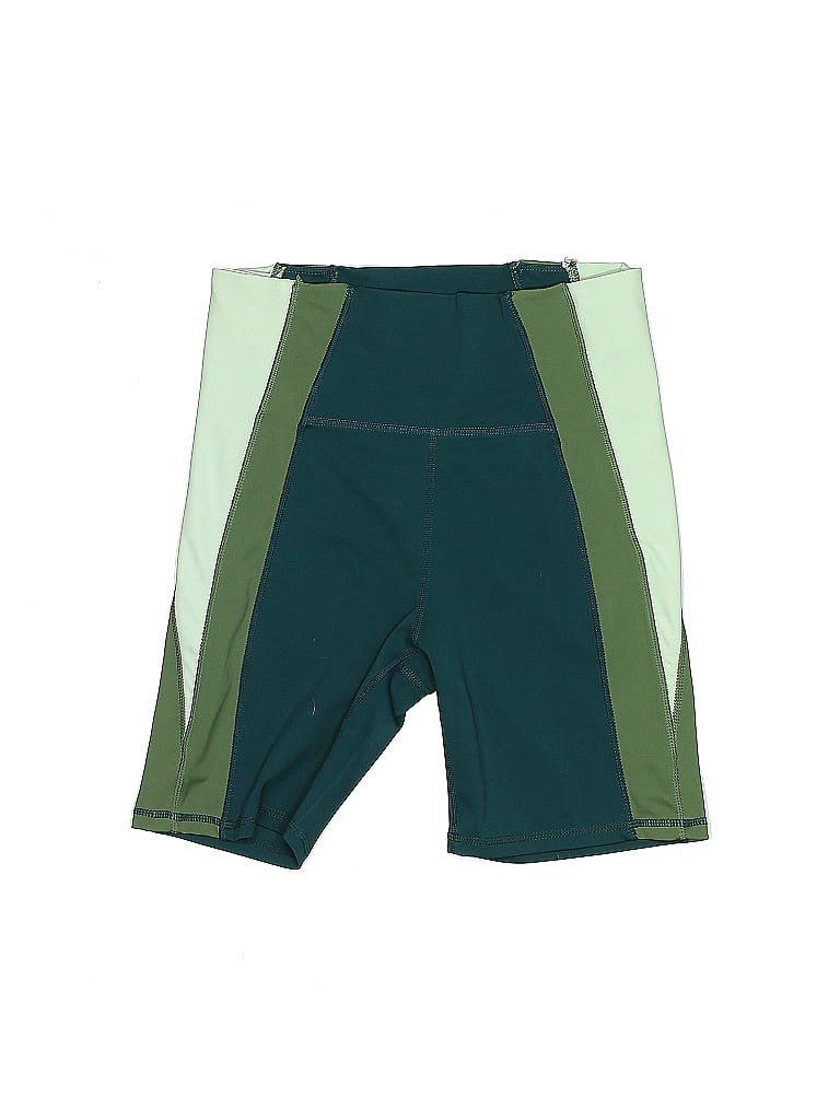 Senita Athletics Color Block Green Board Shorts Size L - photo 1