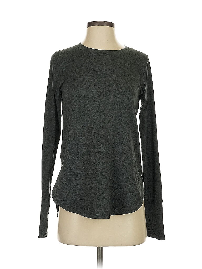 Pre-owned Athleta Long Sleeve T-shirt In Gray