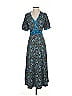 Ann Taylor LOFT Paisley Blue Casual Dress Size XS - photo 1