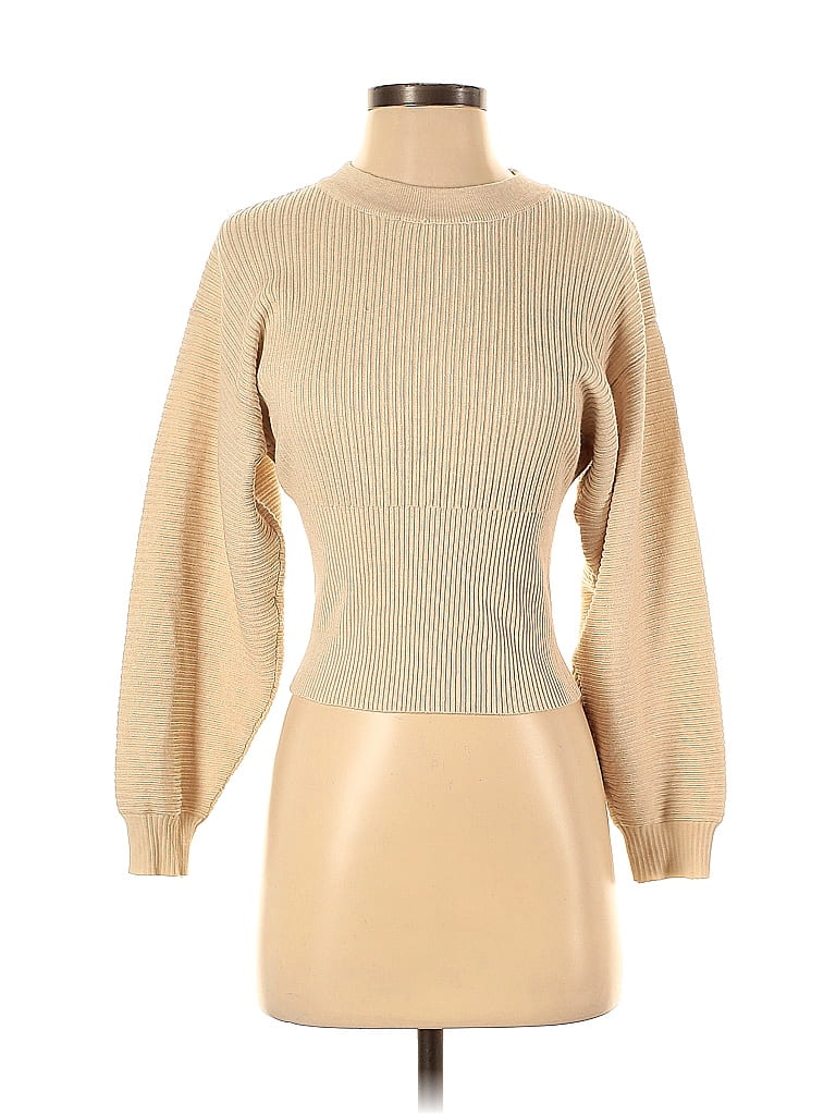 Pink Rose Tan Turtleneck Sweater Size S - photo 1