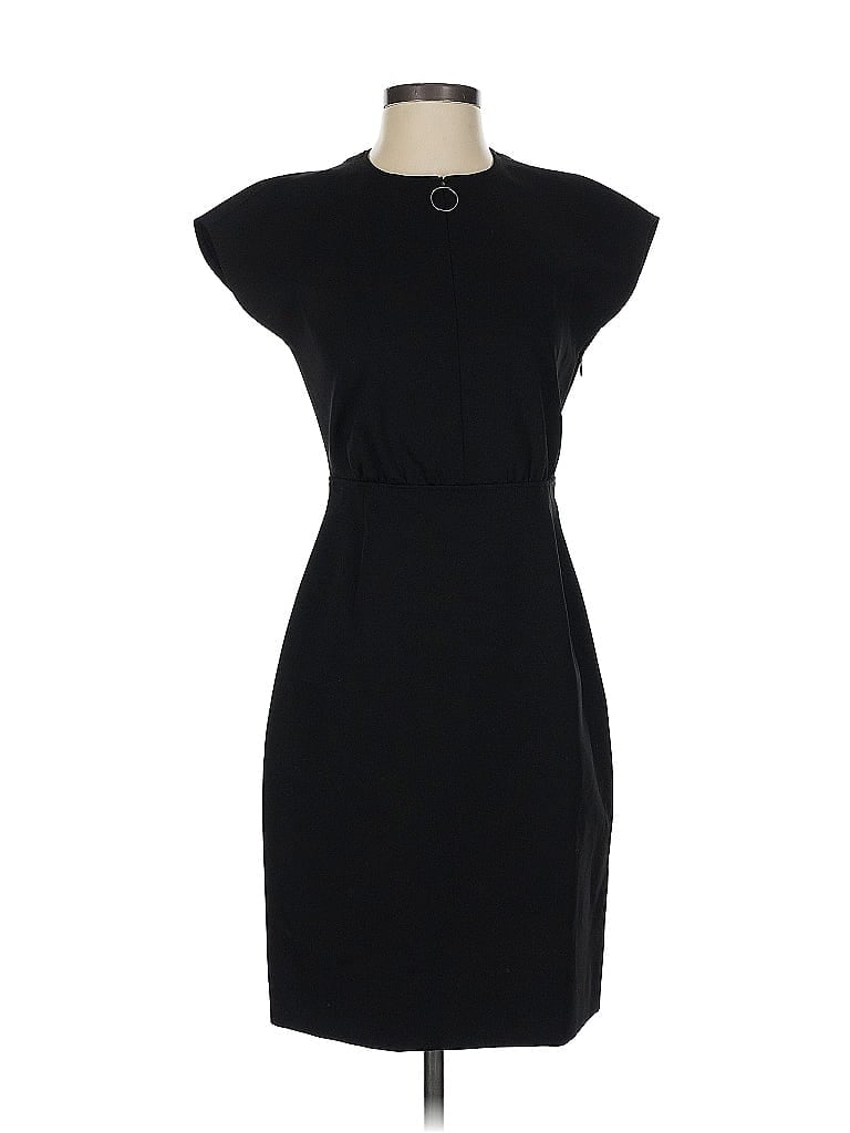 Akris Punto Solid Black Casual Dress Size 6 - photo 1
