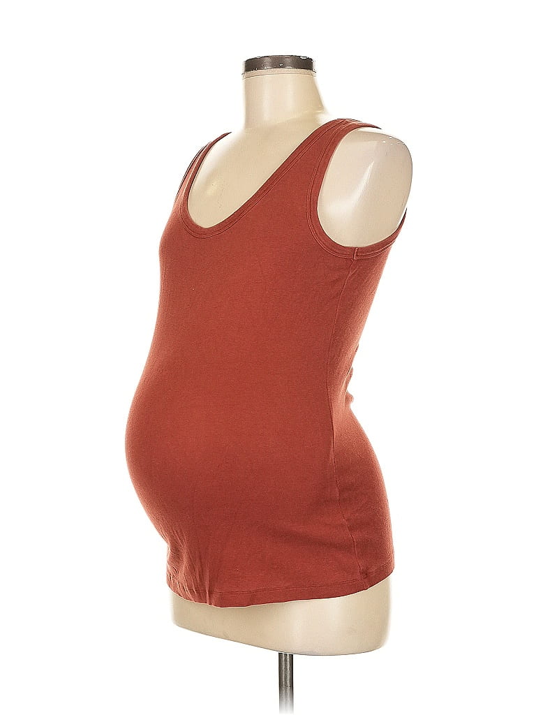 Gap - Maternity 100% Cotton Brown Burgundy Tank Top Size M - photo 1