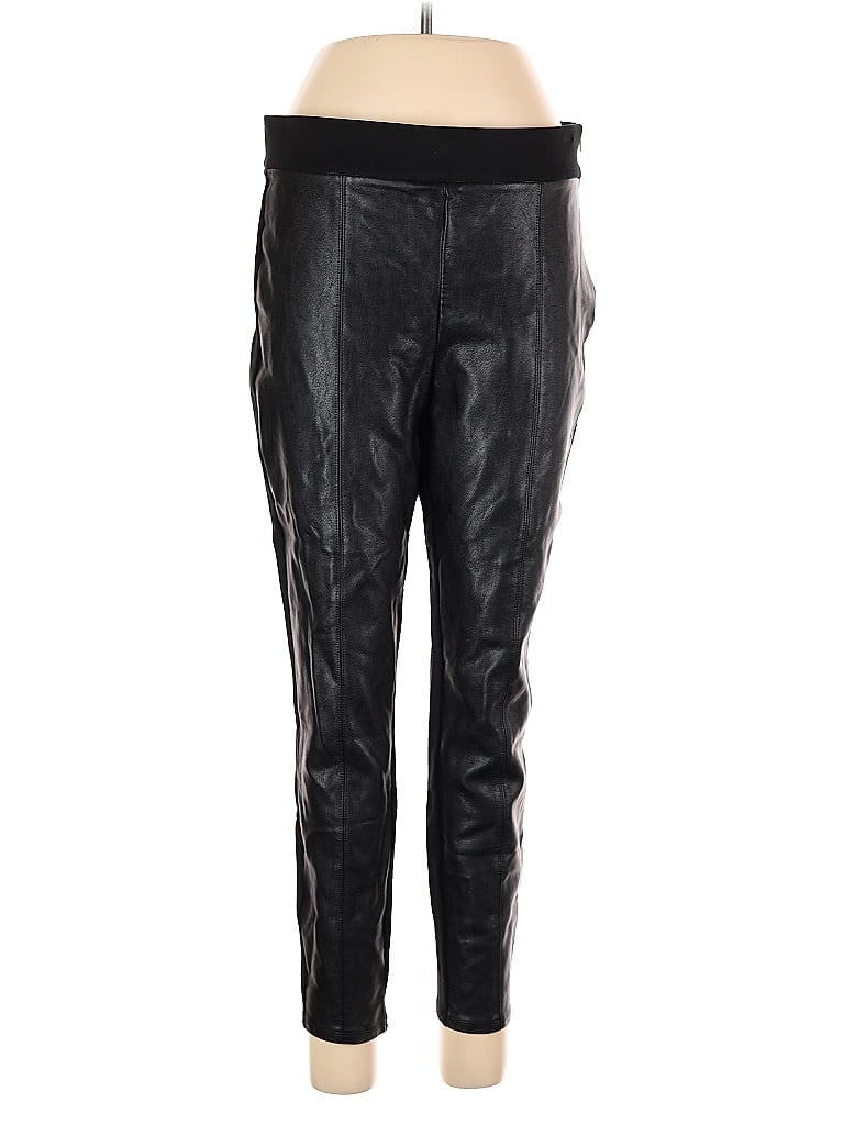 Pre-owned Ann Taylor Track Pants In Black