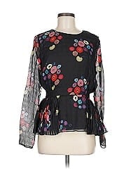 Tanya Taylor Long Sleeve Silk Top