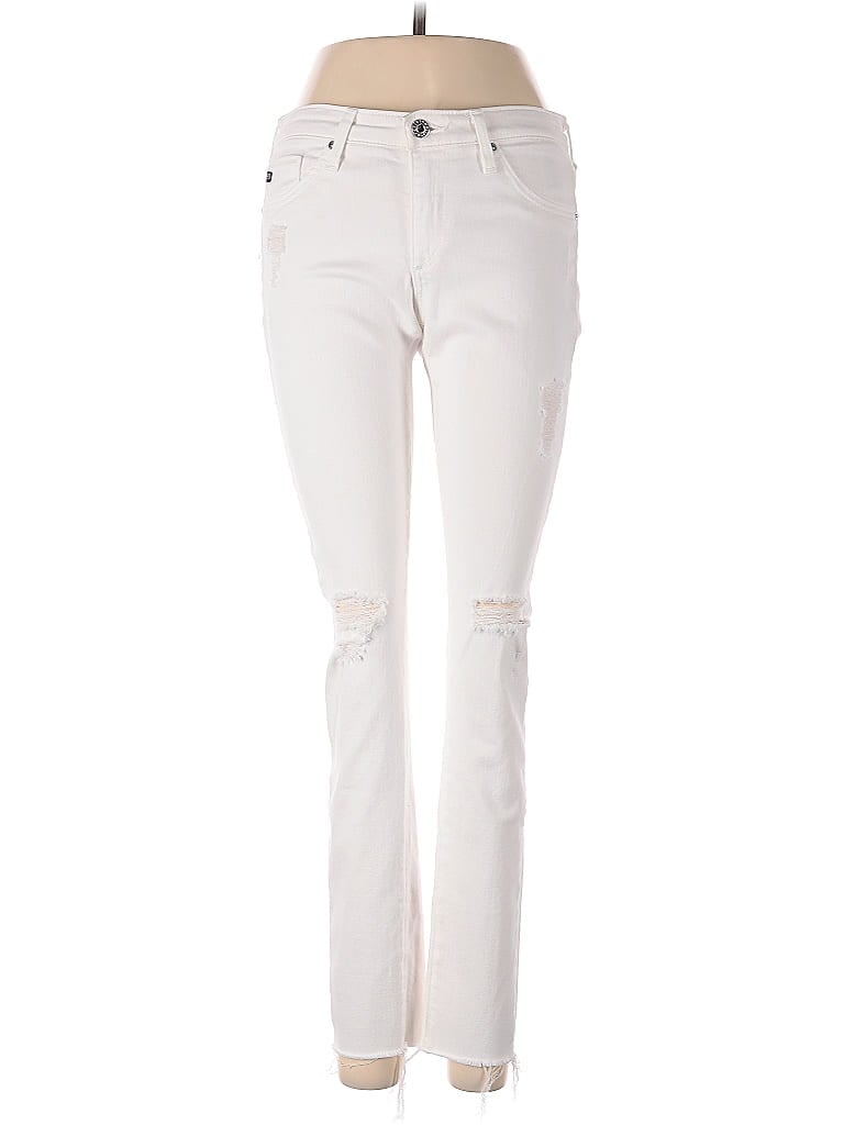 Pre-owned Adriano Goldschmied Jeans In White