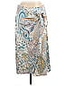Zaful 100% Polyester Paisley Silver Casual Skirt Size L - photo 1