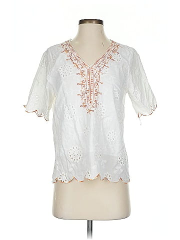 Main Strip Short Sleeve Blouse (view 1)