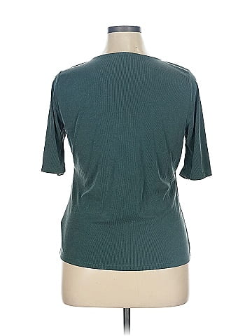 Green Envelope Short Sleeve Top (view 2)