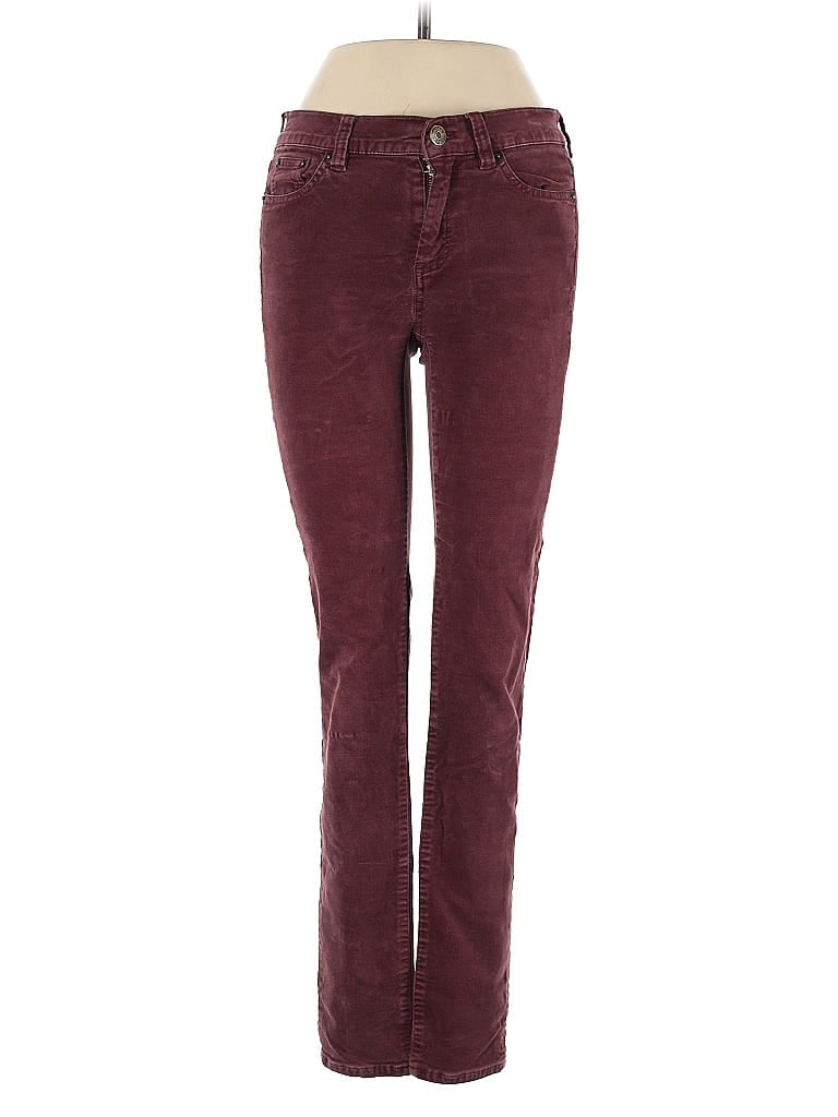 Pre-owned J.crew Factory Store Jeans In Burgundy