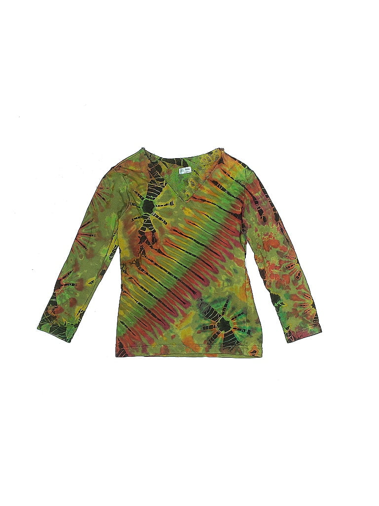 Unbranded Tie-dye Green Long Sleeve T-Shirt Size 8 (big kids) - photo 1
