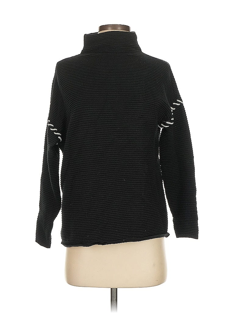 Pre-owned T Tahari Turtleneck Sweater In Black