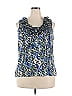 Chadwicks 100% Polyester Blue Sleeveless Blouse Size 18 - photo 1