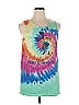 Disney Parks 100% Cotton Tie-dye Teal Tank Top Size XL - photo 1