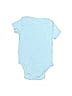 Circo 100% Cotton Blue Short Sleeve Onesie Size 3-6 mo - photo 2