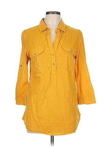 Fei 3/4 Sleeve Button-Down Shirt (view 1)