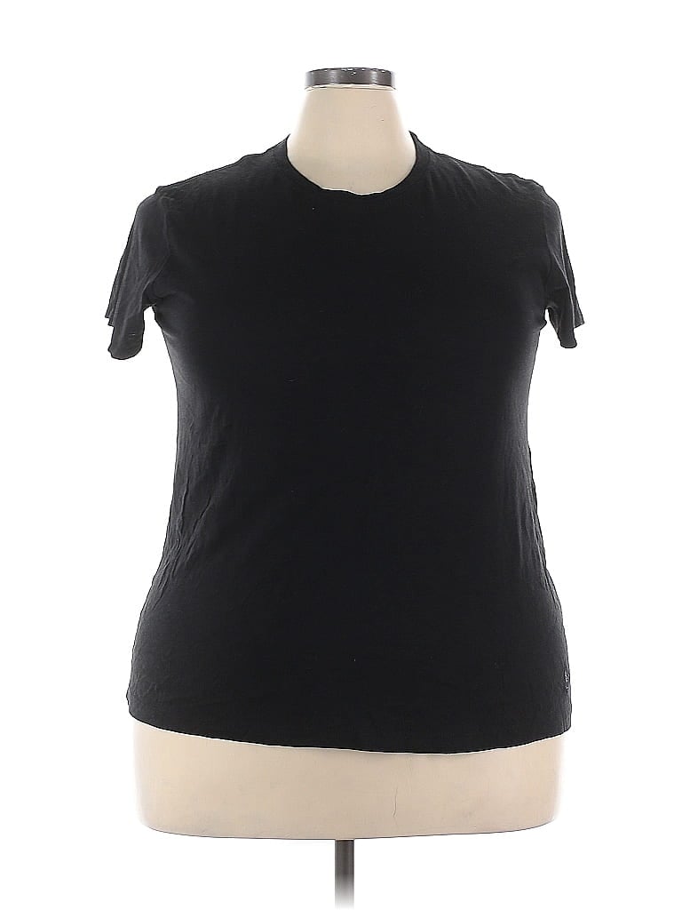 Click to view more detailed imagery on our partner's website Pre-owned Amanda Blu Short Sleeve T-shirt In Black
