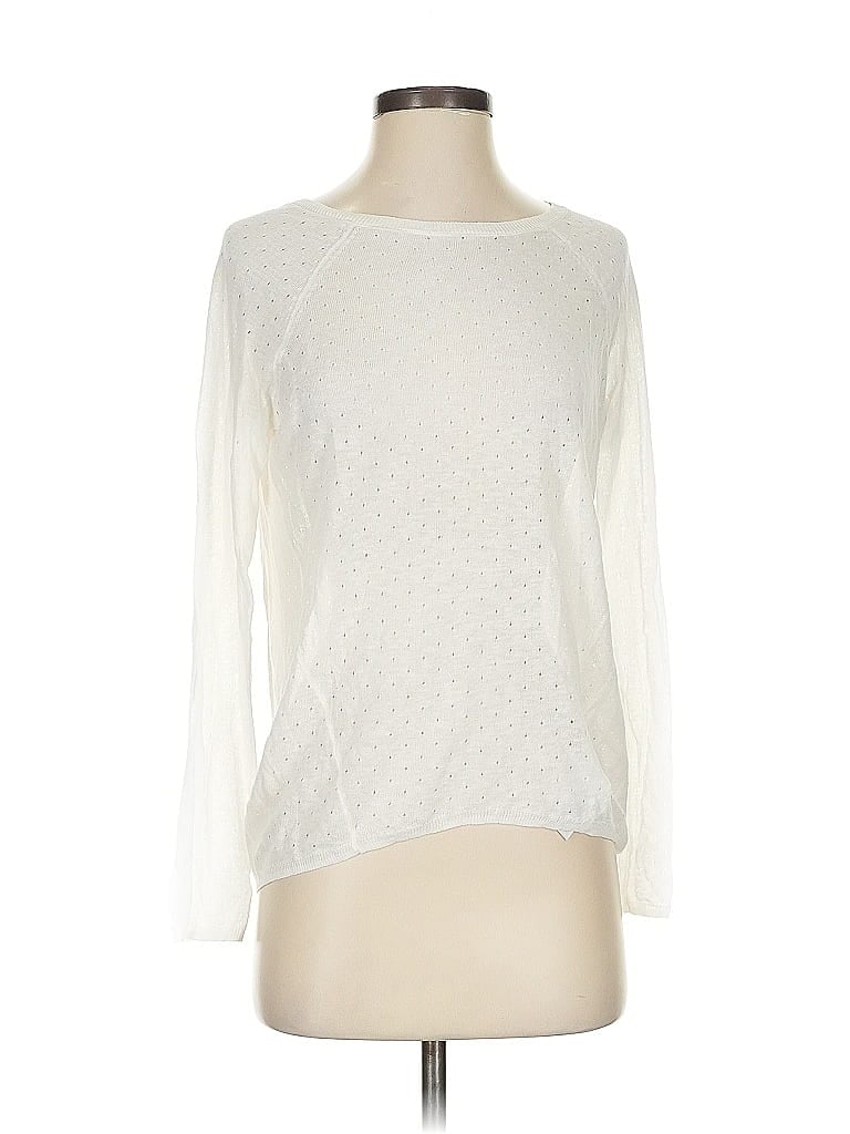 Pre-owned Cynthia Rowley Pullover Sweater In White