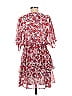 MSK 100% Polyester Floral Burgundy Pink Cocktail Dress Size M - photo 2