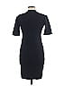 American Apparel Solid Black Casual Dress Size M - photo 2