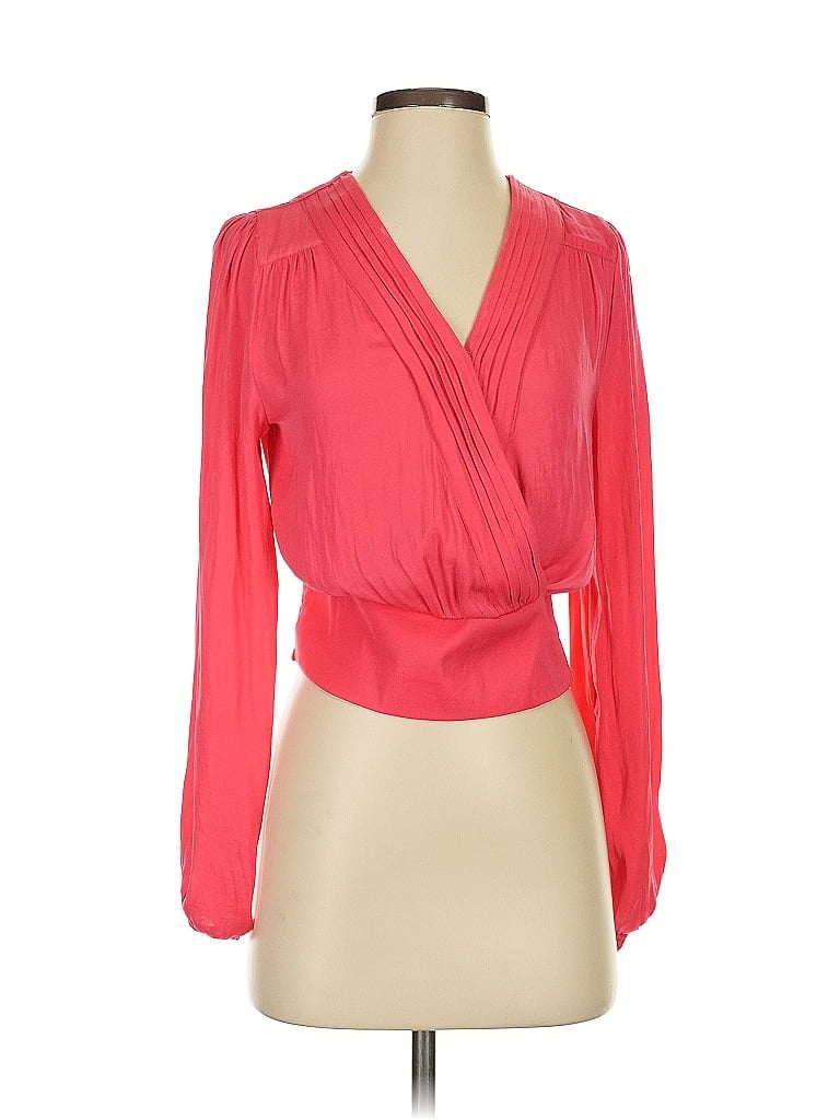 Haut Chemisier Rachel Roy Femme Rouge - Manches Cloche - Neuf Avec étiquette Mais Défaut