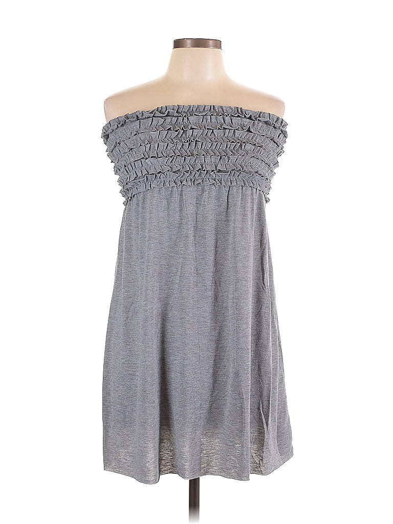 Xhilaration Gray Casual Dress Size L - photo 1