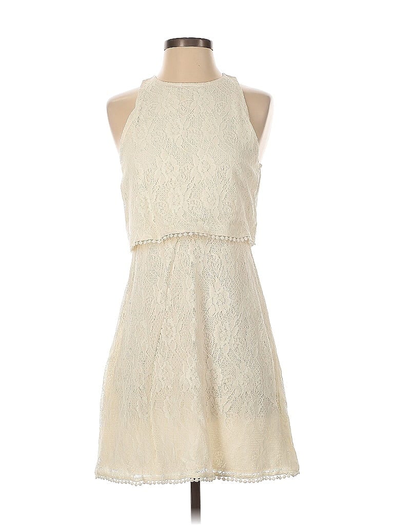 Pre-owned Abercrombie & Fitch Cocktail Dress In White