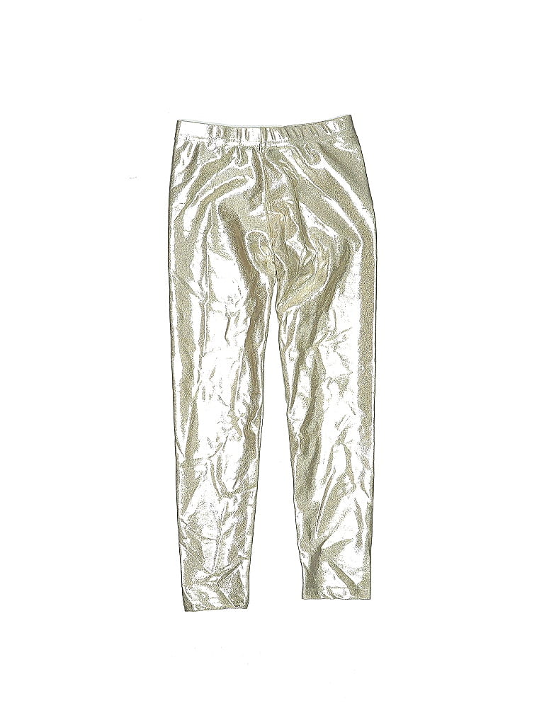 Dori Creations Metallic Silver Active Pants Size 6X - photo 1