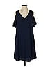 Sugar Lips 100% Polyester Solid Blue Casual Dress Size S - photo 1