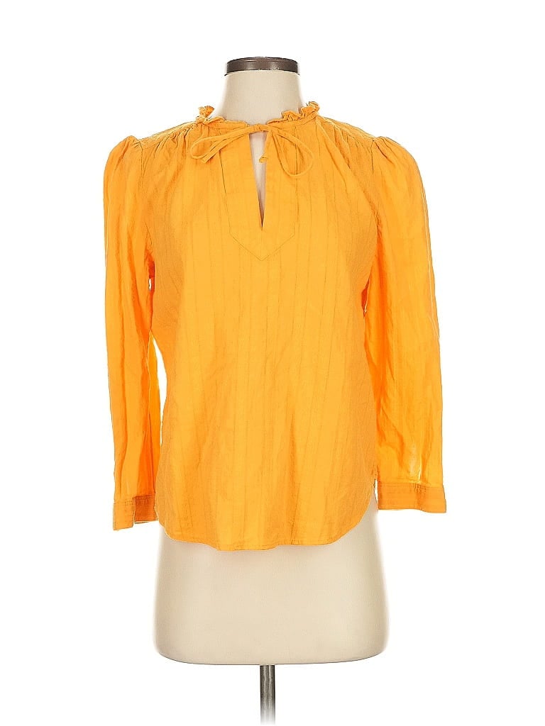 Click to view more detailed imagery on our partner's website Pre-owned Ann Taylor Loft 3/4 Sleeve Blouse In Yellow