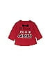 First Impressions 100% Cotton Red Long Sleeve T-Shirt Size 3-6 mo - photo 1