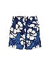 H&M 100% Polyester Tropical Blue Board Shorts Size 4 - photo 2