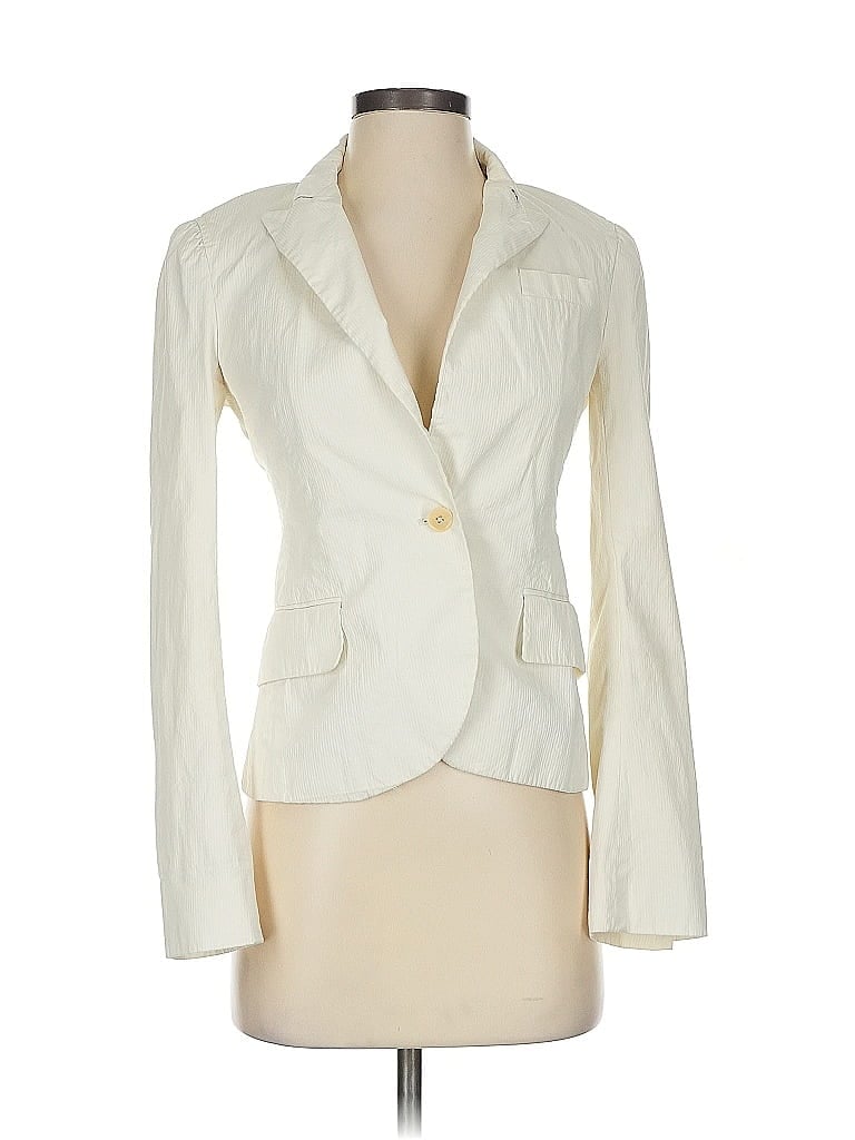 Pre-owned Theory Blazer Jacket In White