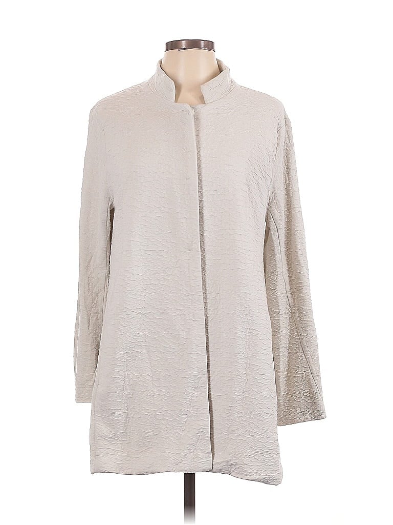 Click to view more detailed imagery on our partner's website Pre-owned Joan Vass Long Sleeve Blouse In White