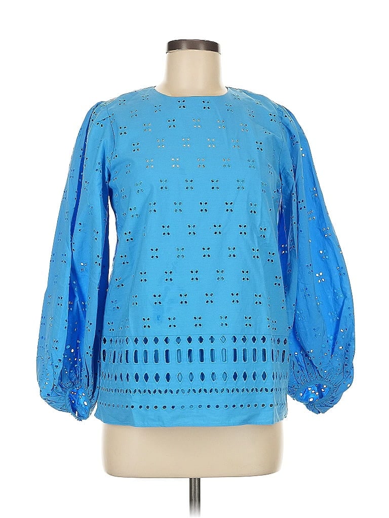 Click to view more detailed imagery on our partner's website Pre-owned Ann Taylor 3/4 Sleeve Blouse In Blue
