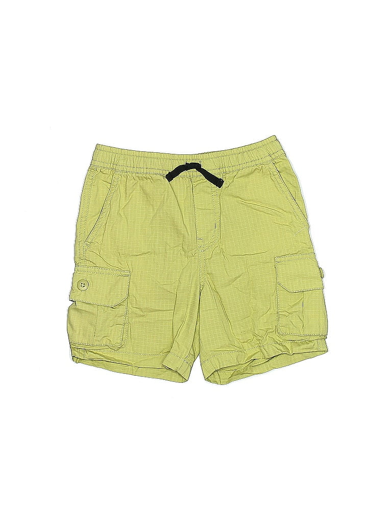 Tea 100% Cotton Solid Green Cargo Shorts Size 5 (big kids) - photo 1