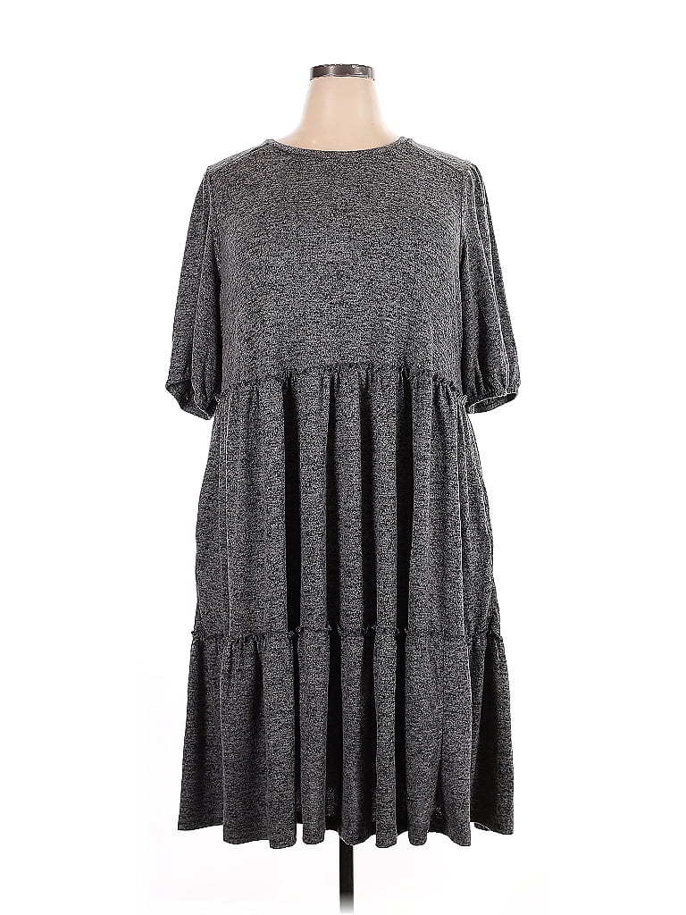 Knox Rose Gray Casual Dress Size 2X - photo 1